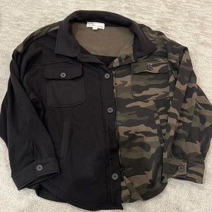 Vintage Havana camo and black jacket/shacket